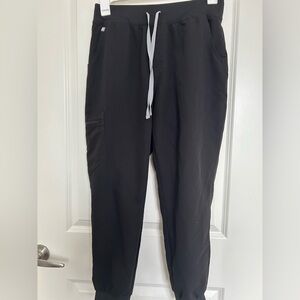 Black Zamora™ High Waisted - Petite Jogger Scrub Pants
